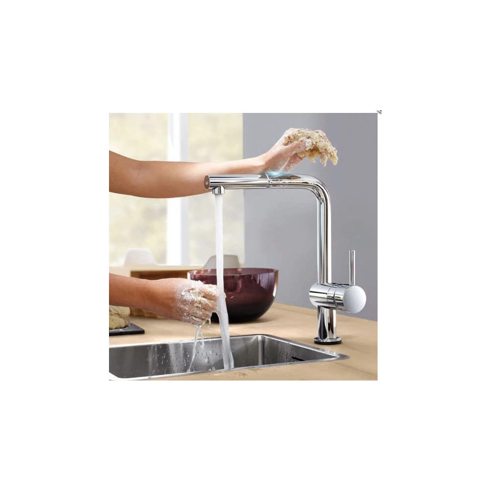 Μπαταρία κουζίνας ηλεκτρονική GROHE MINTA TOUCH Ντους Super Steel 31360DC1 4 Μπαταρία κουζίνας ηλεκτρονική GROHE MINTA TOUCH Ντους Super Steel 31360DC1 - Image 2