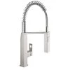 Μπαταρία κουζίνας με ελατήριο 2 ροών GROHE EUROCUBE Super Steel 31395DC0 -ΦτηνόςΜπαταρίες κουζίνας Κατάστημα μπαταρία κουζίνας με ελατήριο 2 ροών grohe eurocube super steel 31395dc0