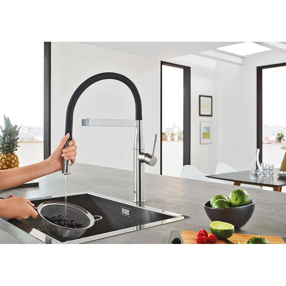 Μπαταρία κουζίνας με ελατήριο GROHE ESSENCE PROFESSIONAL 30294DC0 Super Steel 7 Μπαταρία κουζίνας με ελατήριο GROHE ESSENCE PROFESSIONAL 30294DC0 Super Steel - Image 5
