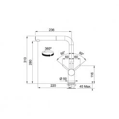 Μπαταρία νεροχύτη FRANKE Active Plus Ντους Polar White 3153101013 -ΦτηνόςΜπαταρίες κουζίνας Κατάστημα μπαταρία νεροχύτη franke active plus ντους polar white 3153101013 1