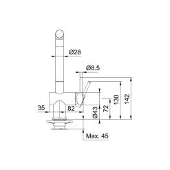 Μπαταρία νεροχύτη FRANKE ACTIVE PLUS ΝΤΟΥΣ BLACK MATT 3155001013 -ΦτηνόςΜπαταρίες κουζίνας Κατάστημα μπαταρία νεροχύτη franke active plus ντουσ black matt 3155001013 2