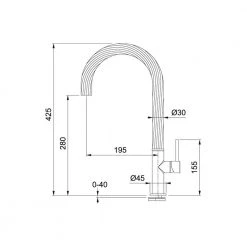 Μπαταρία νεροχύτη FRANKE MARIS FREE BLACK MATT 3155001003 -ΦτηνόςΜπαταρίες κουζίνας Κατάστημα μπαταρία νεροχύτη franke maris free black matt 3155001003 1