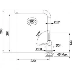 Μπαταρία νεροχύτη FRANKE NEPTUNE WINDOW Σπαστή Χρωμέ 1000000521 -ΦτηνόςΜπαταρίες κουζίνας Κατάστημα μπαταρία νεροχύτη franke neptune window σπαστή χρωμέ 1000000521 2