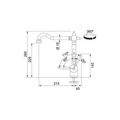 Μπαταρία νεροχύτη FRANKE Old England Χρωμέ 3156252003 -ΦτηνόςΜπαταρίες κουζίνας Κατάστημα μπαταρία νεροχύτη franke old england χρωμέ 3156252003 1