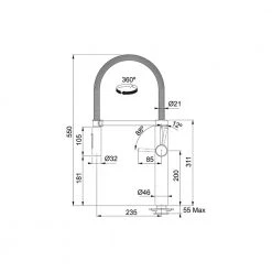 Μπαταρία νεροχύτη FRANKE Pescara Semi Pro XL Ντους Inox 3153101009 10 Μπαταρία νεροχύτη FRANKE Pescara Semi Pro XL Ντους Inox 3153101009 -ΦτηνόςΜπαταρίες κουζίνας Κατάστημα μπαταρία νεροχύτη franke pescara semi pro xl ντους inox 3153101009 3