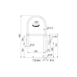 Μπαταρία νεροχύτη FRANKE Pescara Semi Pro XL Ντους Inox 3153101009 11 Μπαταρία νεροχύτη FRANKE Pescara Semi Pro XL Ντους Inox 3153101009 -ΦτηνόςΜπαταρίες κουζίνας Κατάστημα μπαταρία νεροχύτη franke pescara semi pro xl ντους inox 3153101009 4