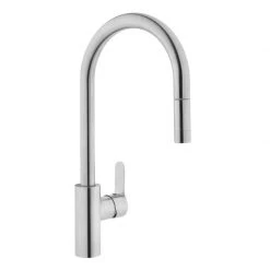 Μπαταρία νεροχύτη Inox με ντους VITRA A42153EXP Χρωμέ