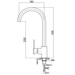 Μπαταρία νεροχύτη KARAG PRAXIS 1614B Χρωμέ -ΦτηνόςΜπαταρίες κουζίνας Κατάστημα μπαταρία νεροχύτη karag praxis 1614b χρωμέ 1