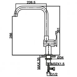 Μπαταρία νεροχύτη KARAG PRAXIS 6680 Χρωμέ -ΦτηνόςΜπαταρίες κουζίνας Κατάστημα μπαταρία νεροχύτη karag praxis 6680 χρωμέ 1