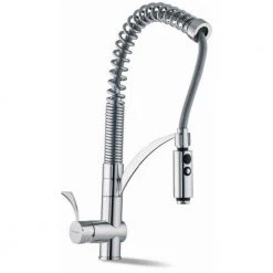 Μπαταρία νεροχύτη PYRAMIS ELEGANT CRESENTO Χρωμέ με σπιράλ 095011001