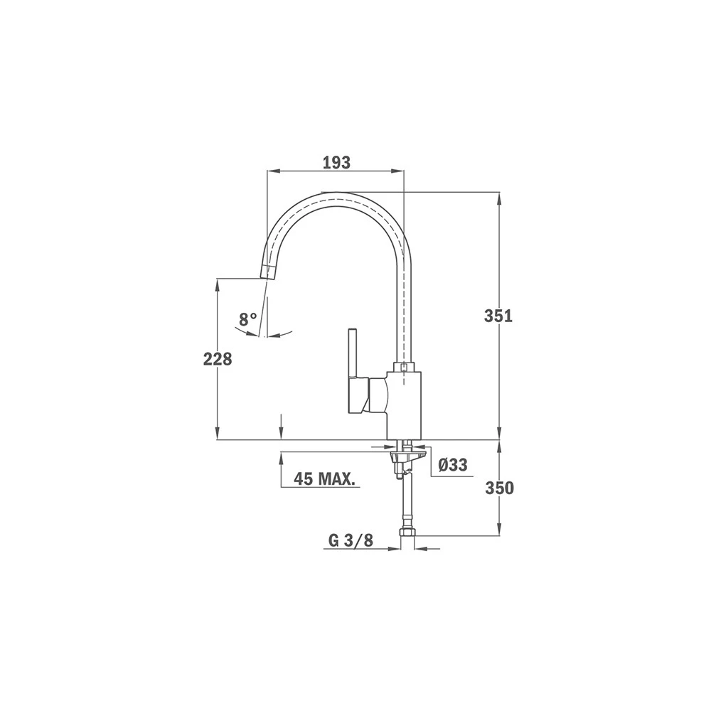 Μπαταρία νεροχύτη TEKA ARK 915 Χρωμέ B.555.XP 4 Μπαταρία νεροχύτη TEKA ARK 915 Χρωμέ B.555.XP - Image 2