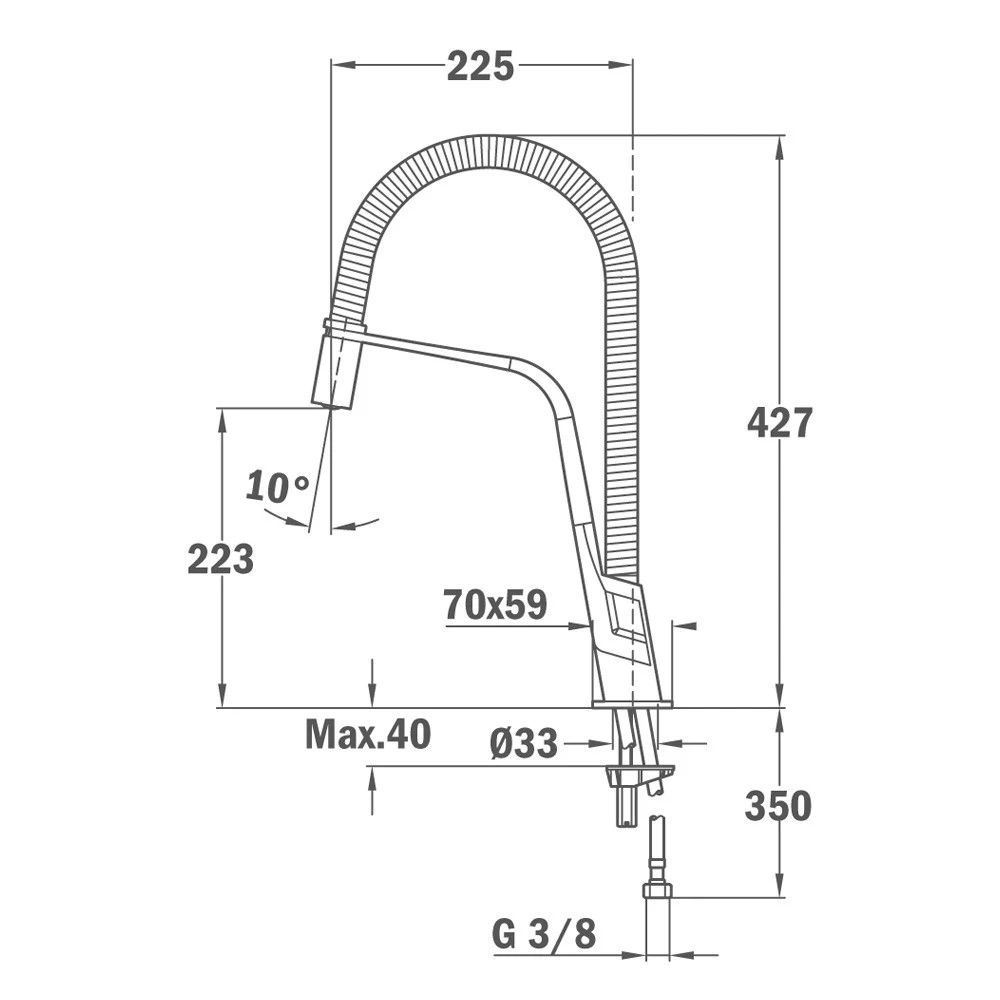 Μπαταρία νεροχύτη TEKA IC 939 Ντους Χρωμέ B.480.XP 4 Μπαταρία νεροχύτη TEKA IC 939 Ντους Χρωμέ B.480.XP - Image 2