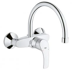 Μπαταρία νεροχύτη τοίχου GROHE Eurosmart 32482002