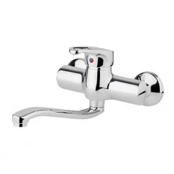 Μπαταρία νεροχύτη τοίχου PYRAMIS SERENO ESSENTIAL Χρωμέ 096701401