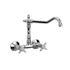 Μπαταρία νεροχύτου τοίχου OTTONE MELODA AMPHORE 58552 Χρωμέ